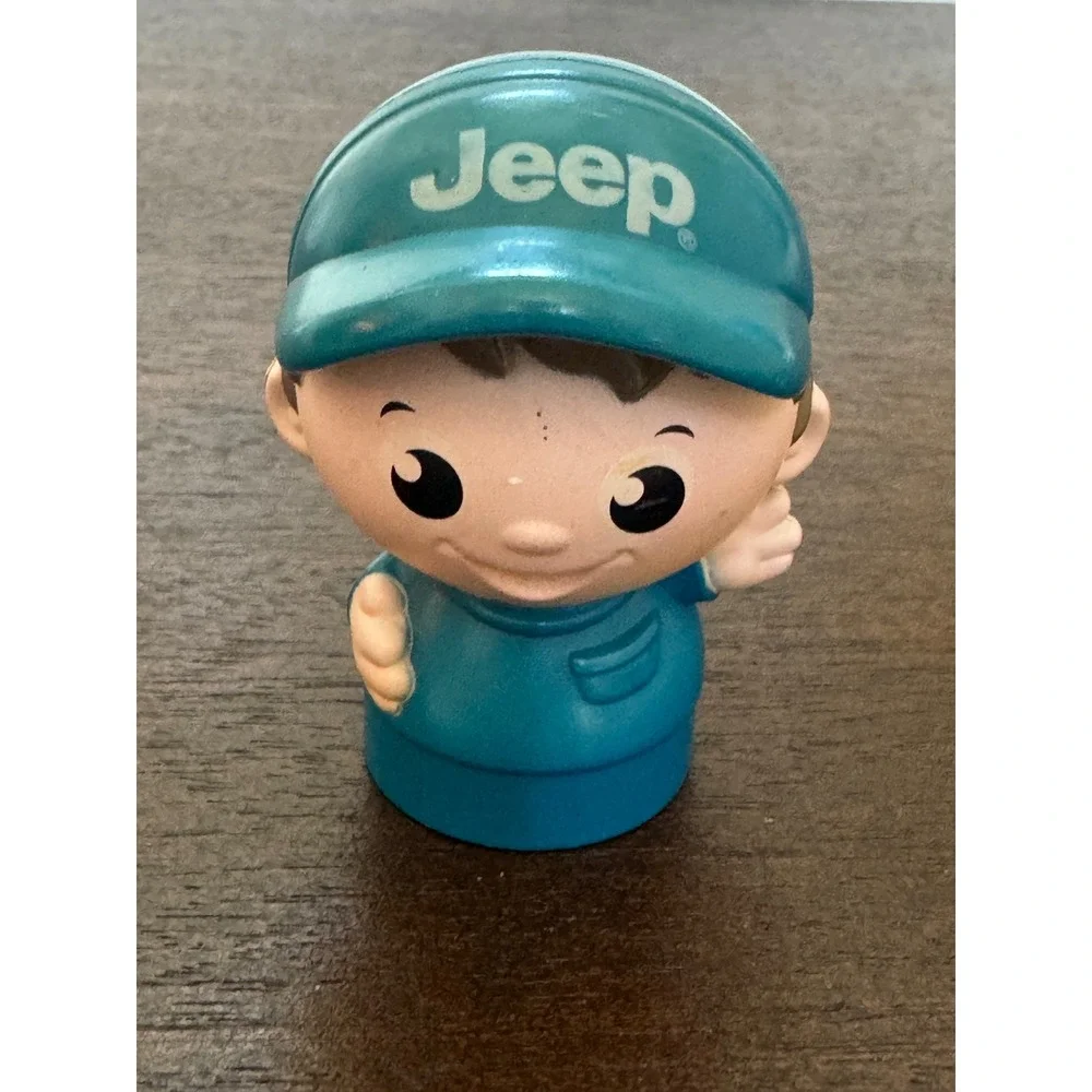 Mega Bloks First Builders Jeep Boy Figure Teal Hat AM90280